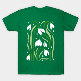 Snow Drops Flowers T-Shirt